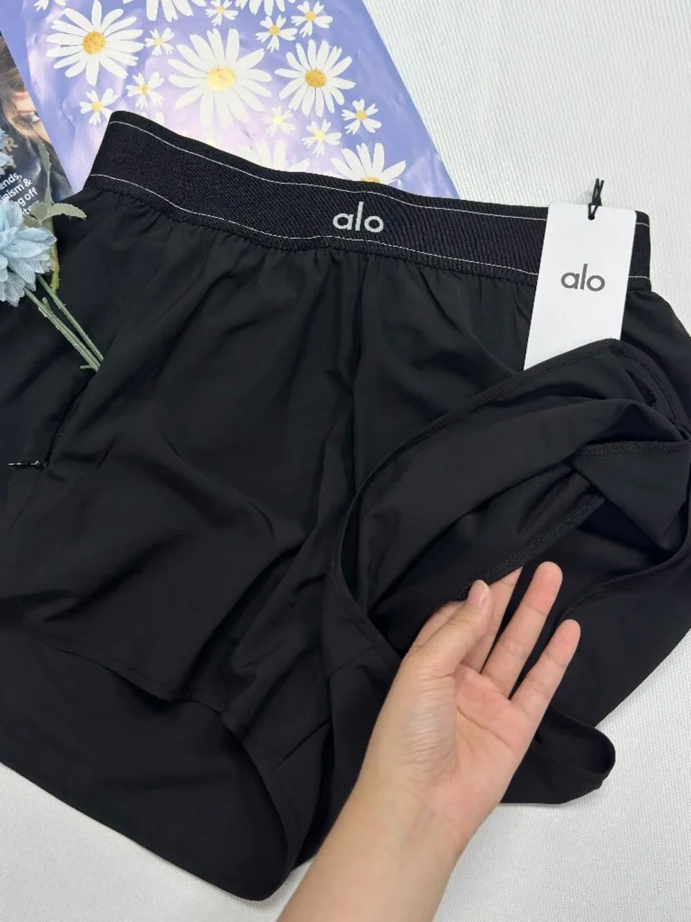 NWT🎪ALO Yoga Sporty Match Point Short Black Tennis Active Shorts🎾